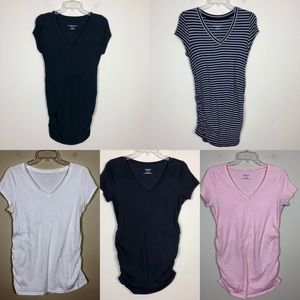 Maternity V-Neck T-Shirt Bundle Small